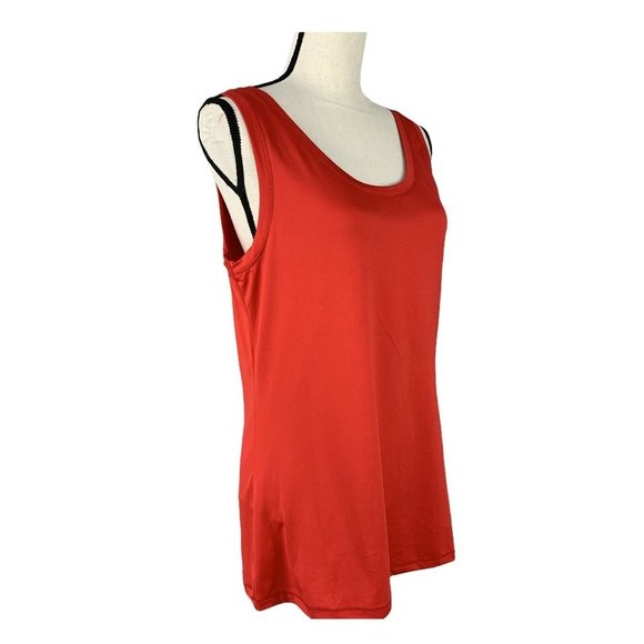 Ashley Steward Tank Top Women Plus14/16 Red Stretch Nylon/Spandex - Picture 7 of 10